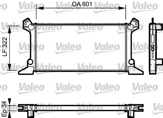 Radiator, engine cooling 730124