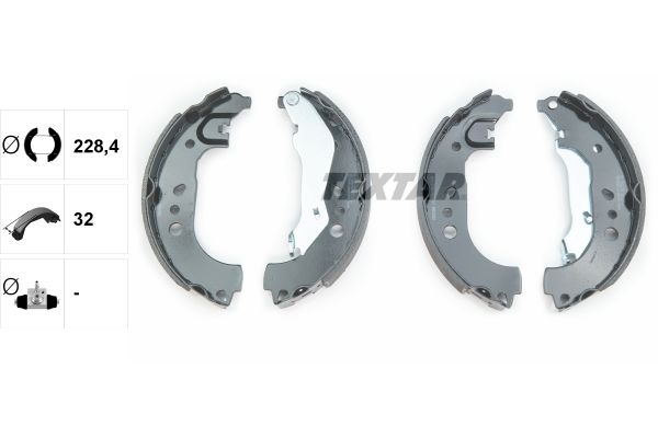 TEXTAR 91080100 - Bremsbackensatz