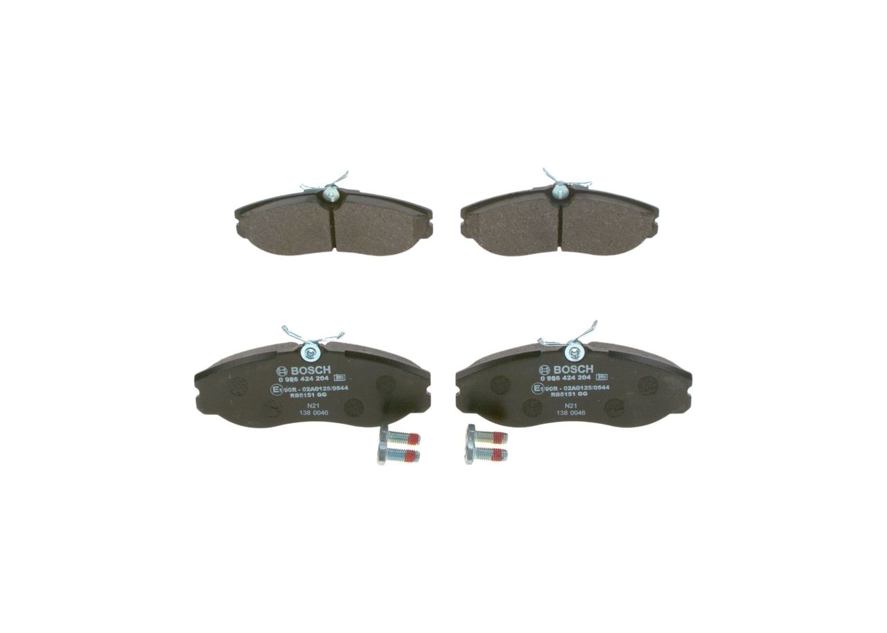 BOSCH 0 986 424 204 Brake Pad Set, disc brake