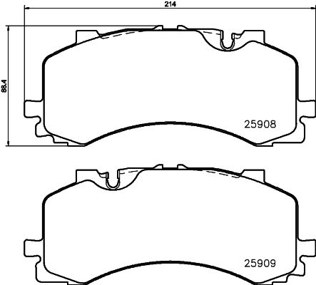 Brake Pad Set, disc brake 8DB 355 036-471