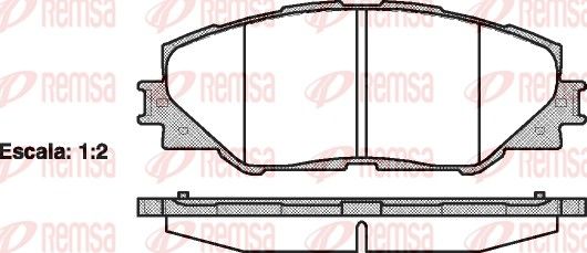 Brake Pad Set, disc brake 1234.00