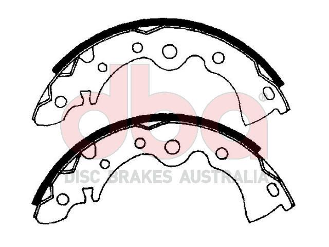 Street Series Brake Shoes [Nissan Bluebird/Pulsar 1987-06 203.2mm] - TecDoc Only