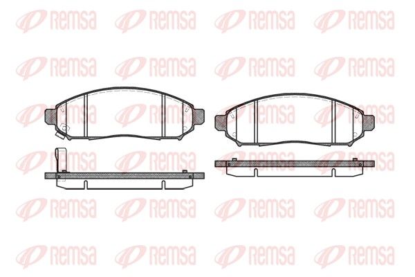 Brake Pad Set, disc brake 1162.01