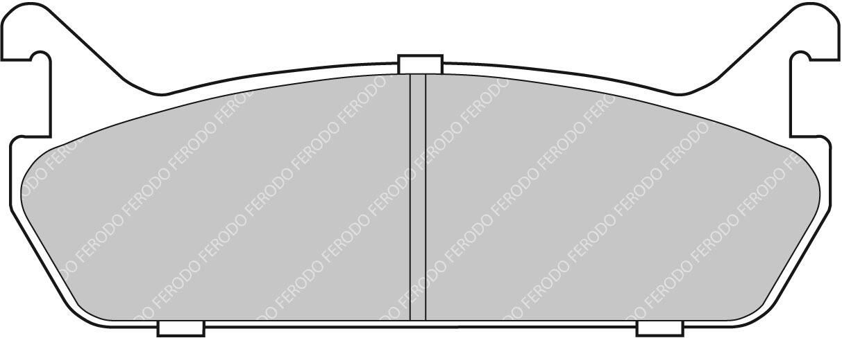 FERODO RACING FDS654 - Bremsbelagsatz, Scheibenbremse DS PERFORMANCE