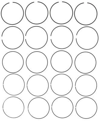 Juego de anillo para pistón
