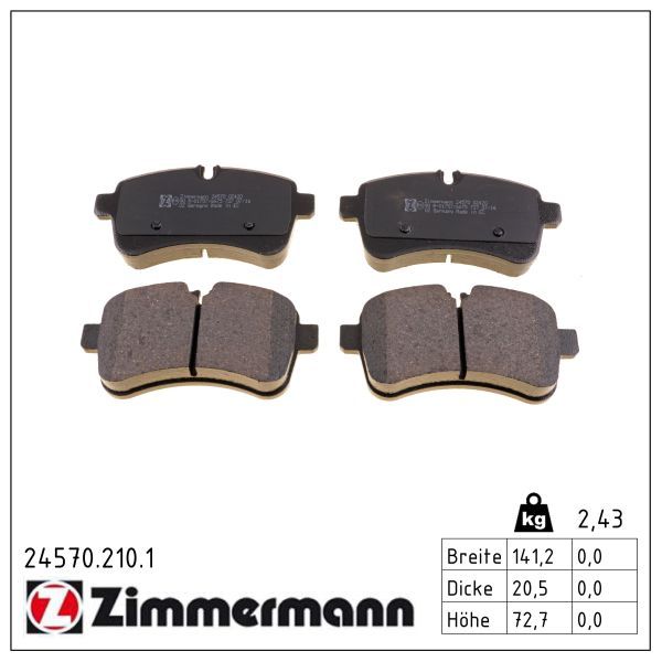 Bremsbelagsatz, Scheibenbremse