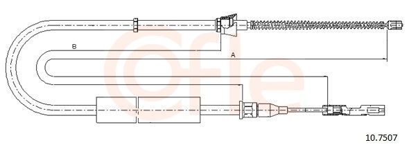 Cable Pull, parking brake 92.10.7507