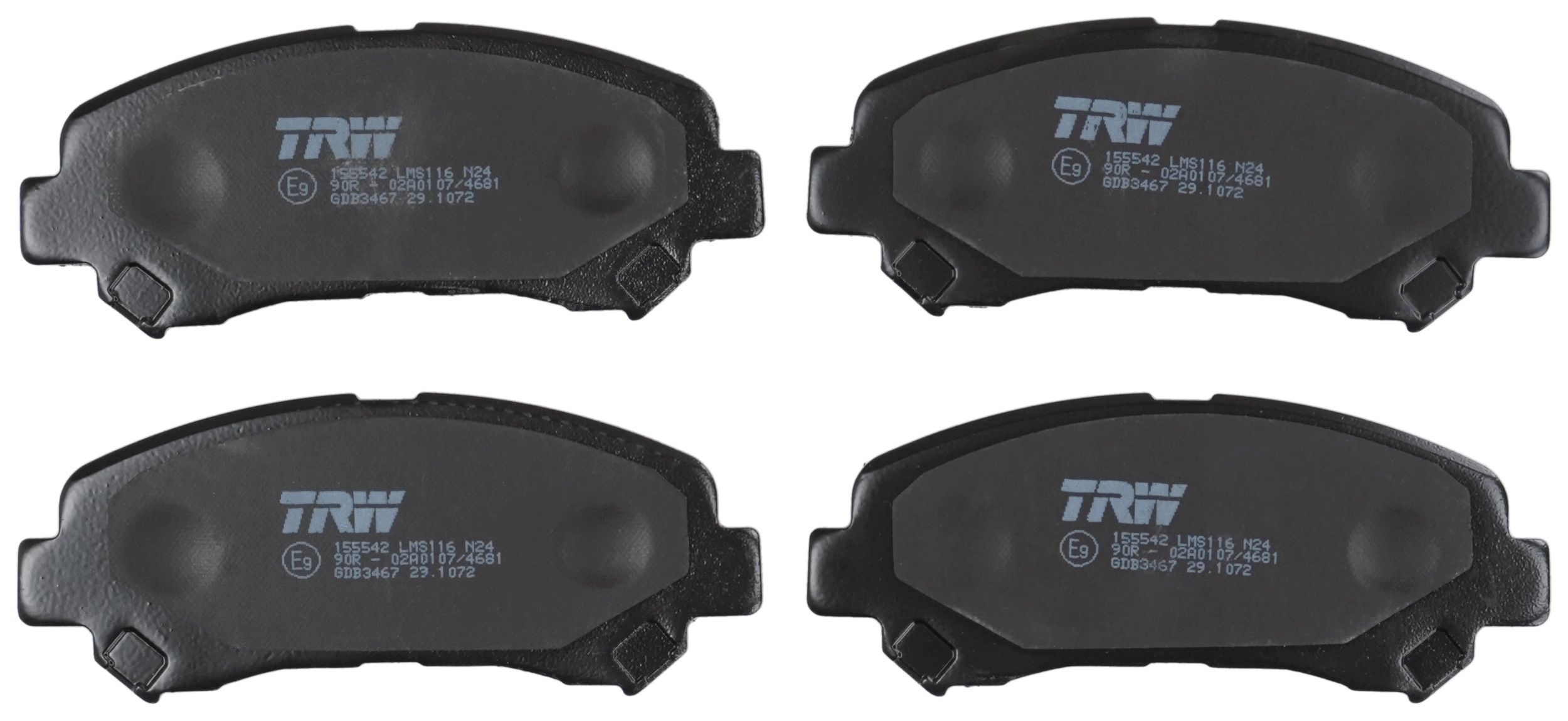 TRW DISC BRAKE PADS - TecDoc 2