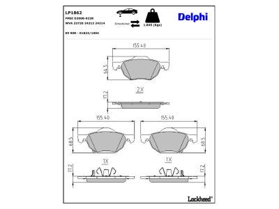 Bremsbelagsatz, Scheibenbremse