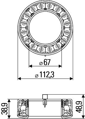 Heckblende