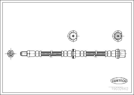 FLEXIBLE DE FREIN DAIHATSU -CHAR  0705