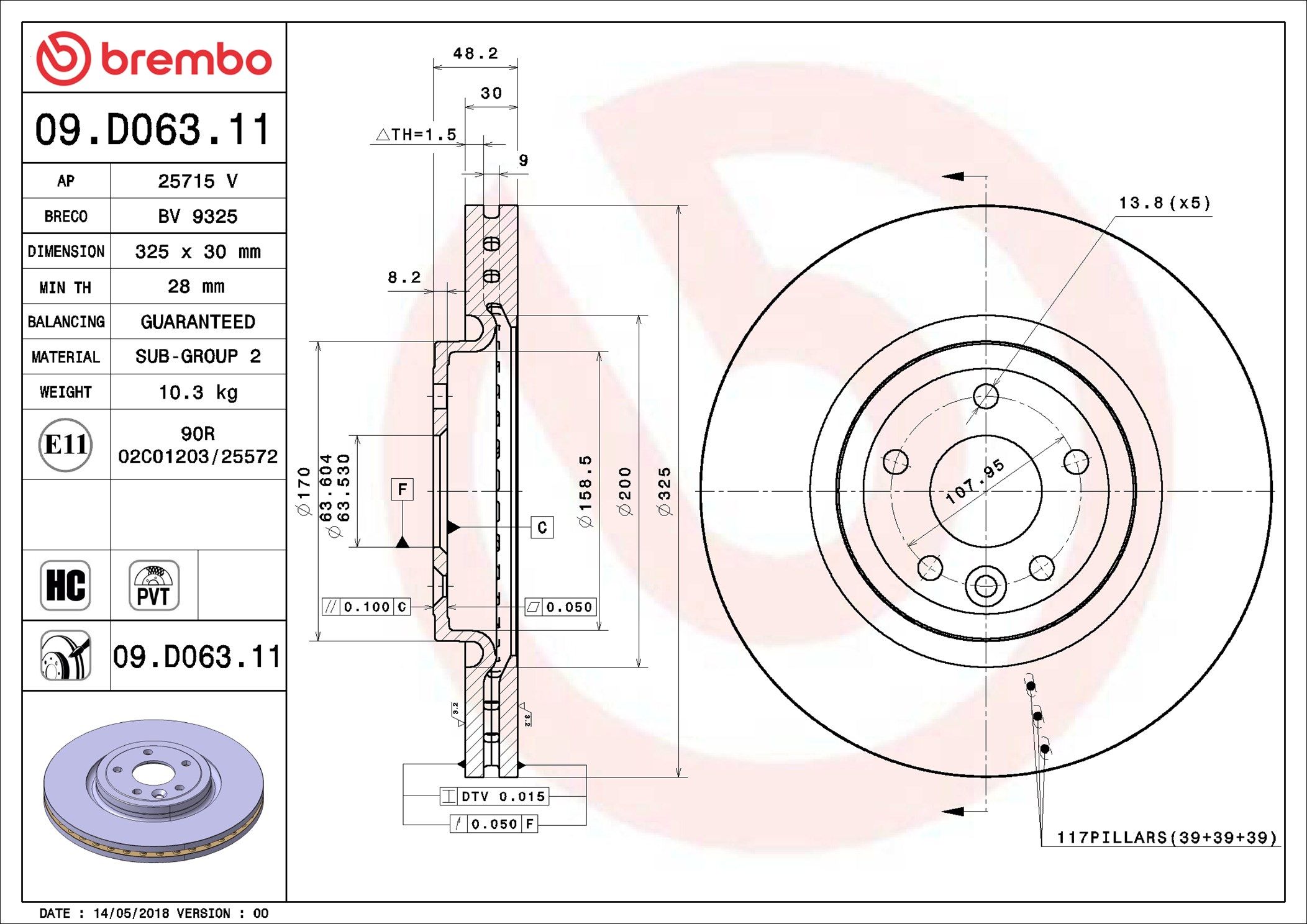 JAGUAR XE 20t X760 15-17 (FRT) - TecDoc 1