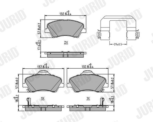 Brake Pad Set, disc brake 573815J