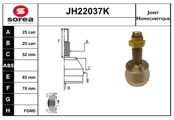 KIT CV JOINT AVEC KR049 - TIPO