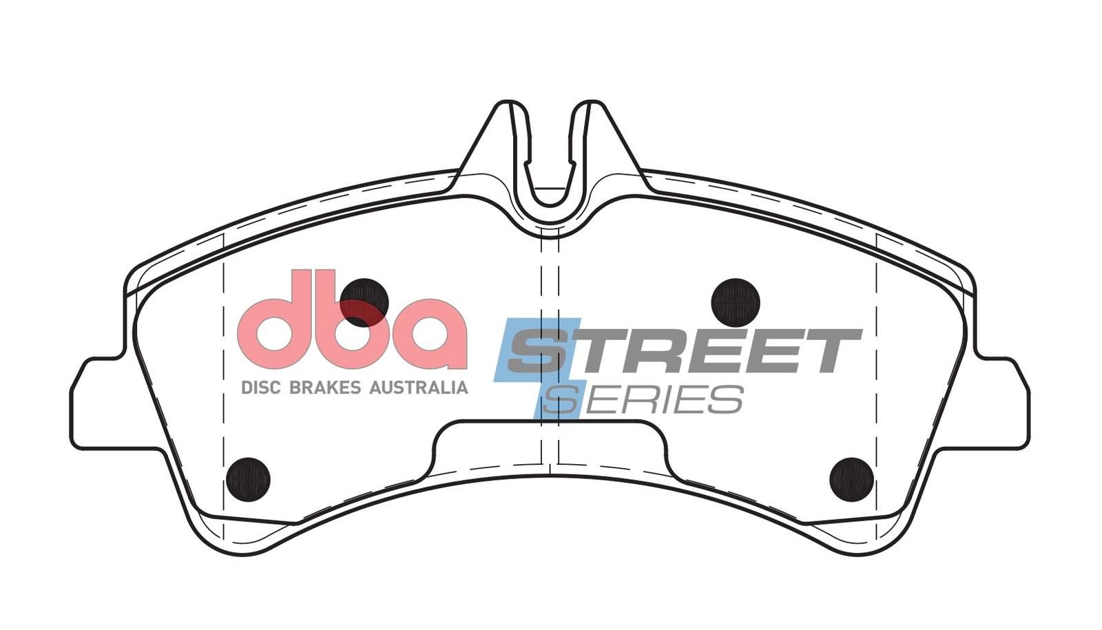DBA SS STREET SERIES BRAKE PADS [ VW Crafter/ Mercedes Benz Sprinter 2006 - 2018 R ] - TecDoc Only
