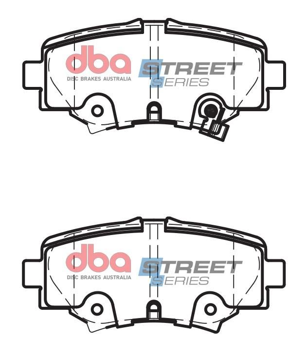 DBA SS STREET SERIES BRAKE PADS [ Mazda 3 BM, BN  / 2013-> R  ] - TecDoc Only