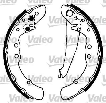 553727 VALEO fékpofakészlet