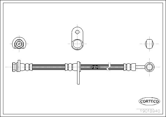 FLEXIBLE DE FREIN ROVER GROUP 20  0705