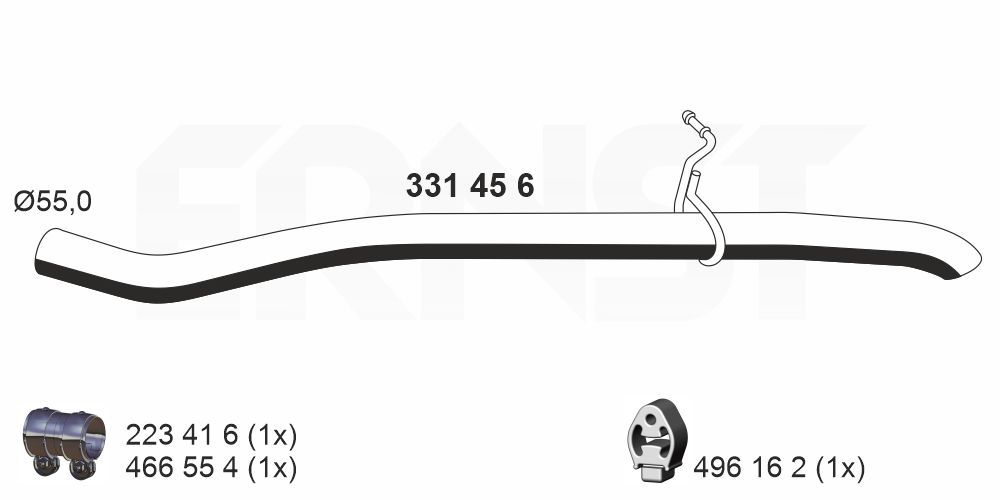 ERNST 331456 - Abgasrohr