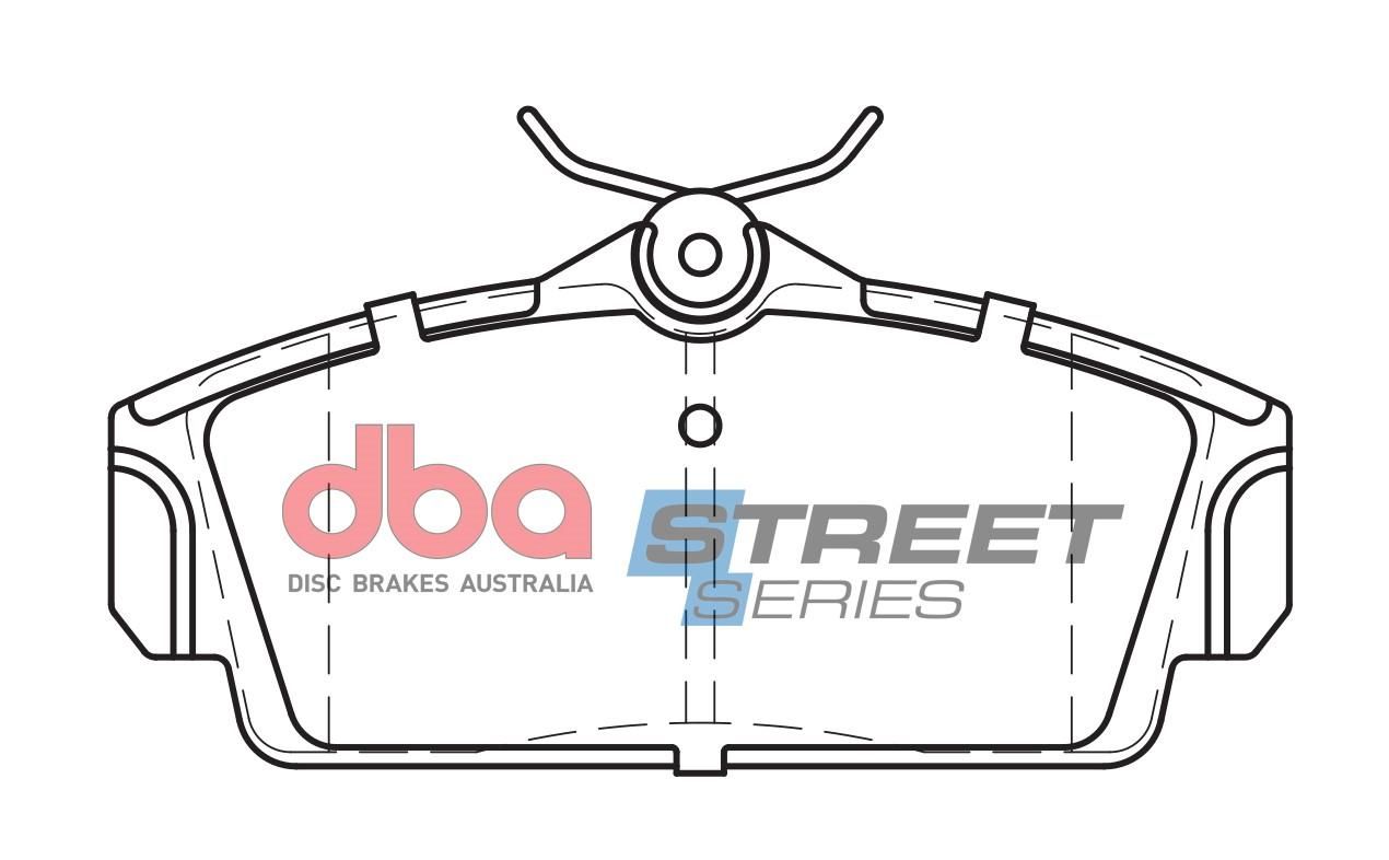 DBA SS STREET SERIES BRAKE PADS [ Nissan Pulsar N16 1.6 & 1.8L 2000-2006 F ] - TecDoc Only
