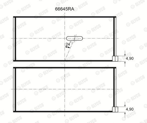 66645RA GLYCO csapágy