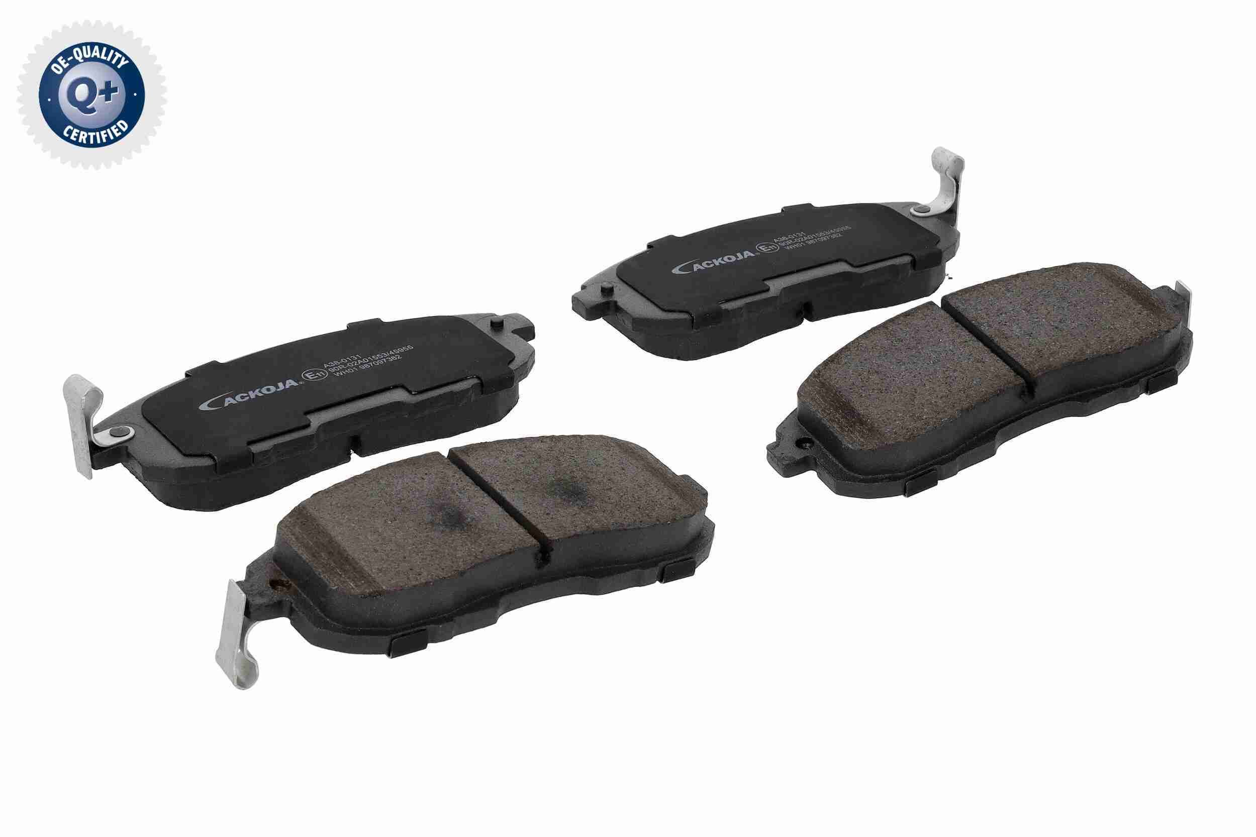 Bremsbelagsatz, Scheibenbremse