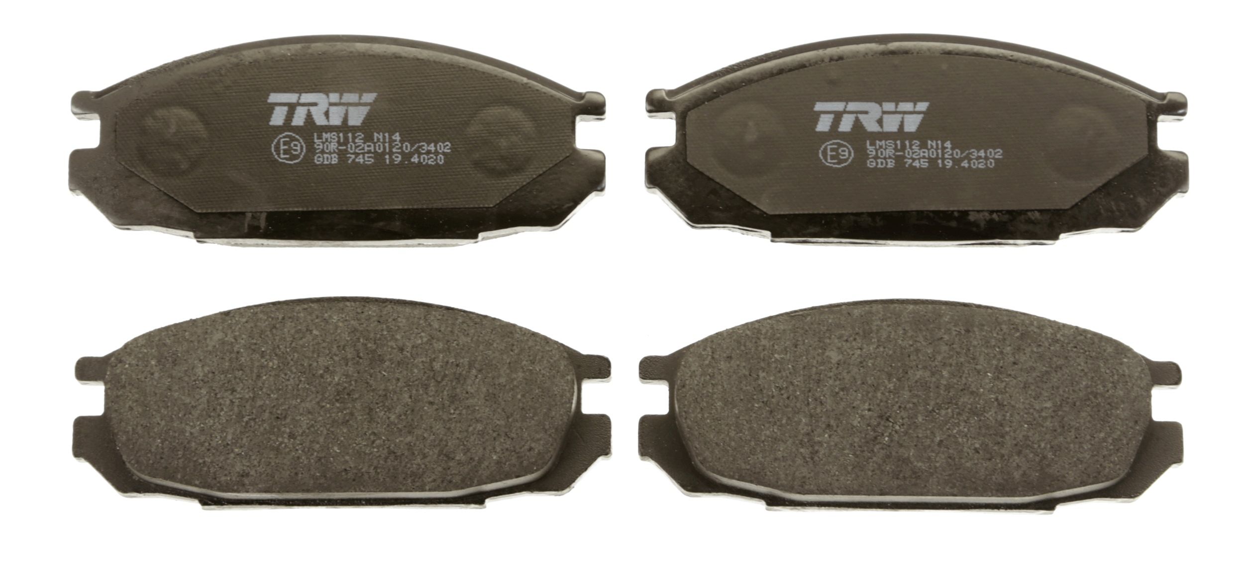 TRW DISC BRAKE PADS - TecDoc 2