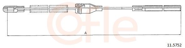 COFLE 11.5752 - Seilzug, Feststellbremse