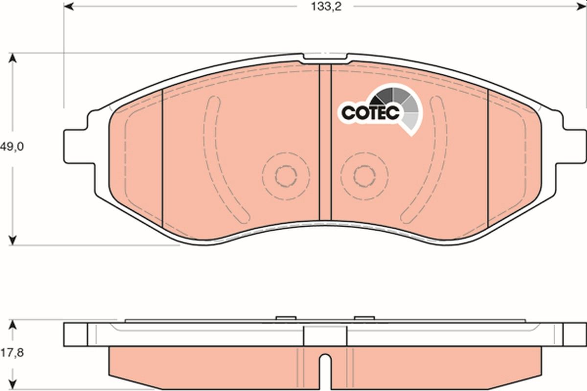 Brake Pad Set, disc brake GDB3330