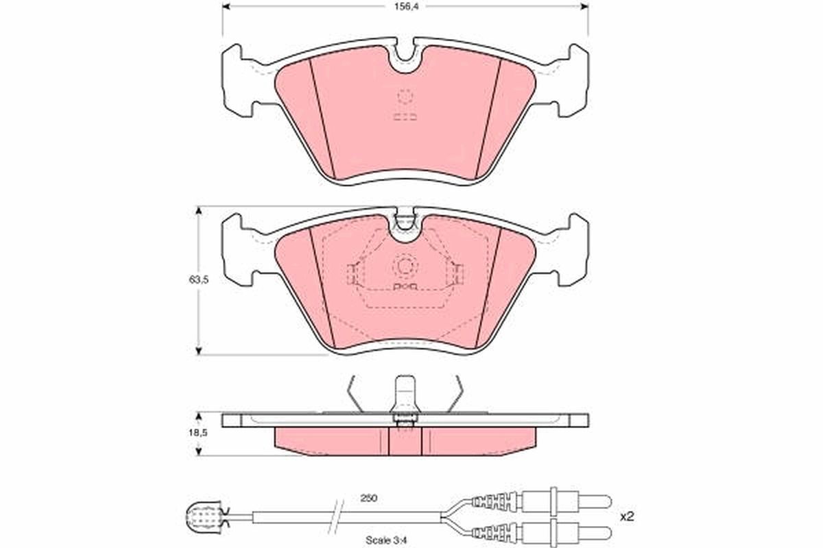 Brake Pad Set, disc brake GDB1098