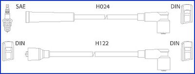 134347 HITACHI Hueco gyújtókábelkészlet