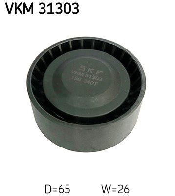SKF VKM 31303 Deflection/Guide Pulley, V-ribbed belt