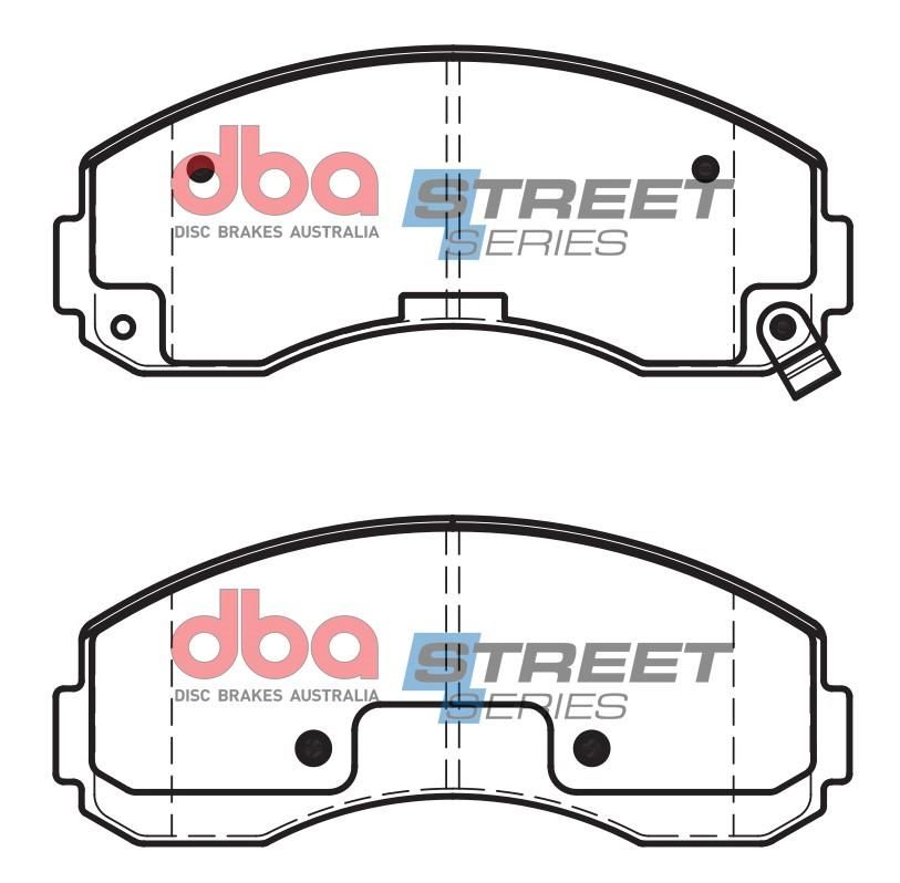 DBA SS STREET SERIES BRAKE PADS [ Kia K2700 & Pregio 2001-2014 F ] - TecDoc Only