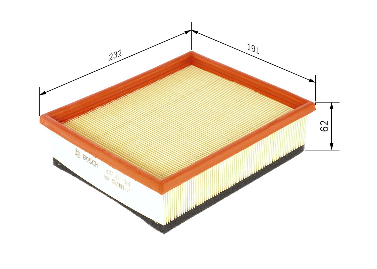 BOSCH 1 457 433 324 - Luftfilter