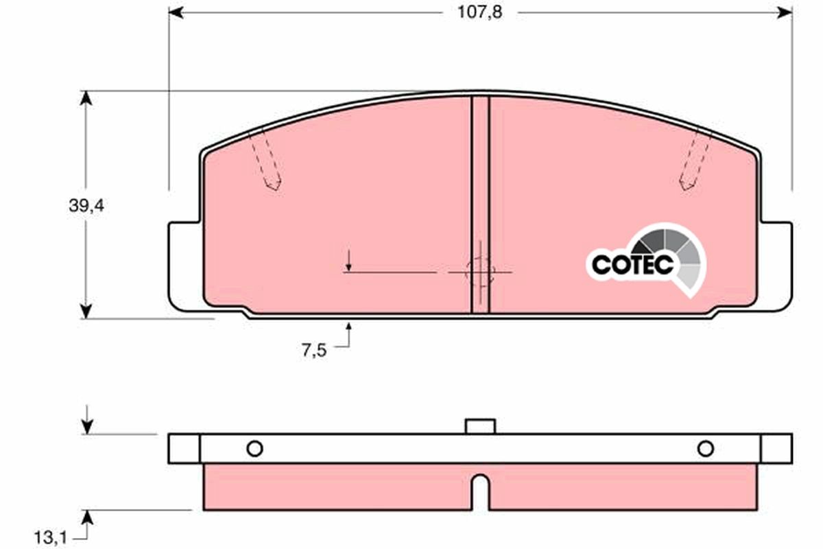 Brake Pad Set, disc brake GDB1027