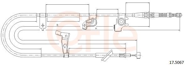 COFLE 17.5067 - Seilzug, Feststellbremse