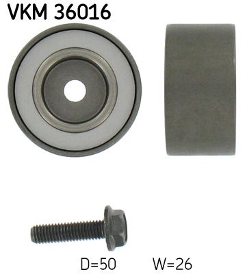 Deflection/Guide Pulley, V-ribbed belt VKM 36016