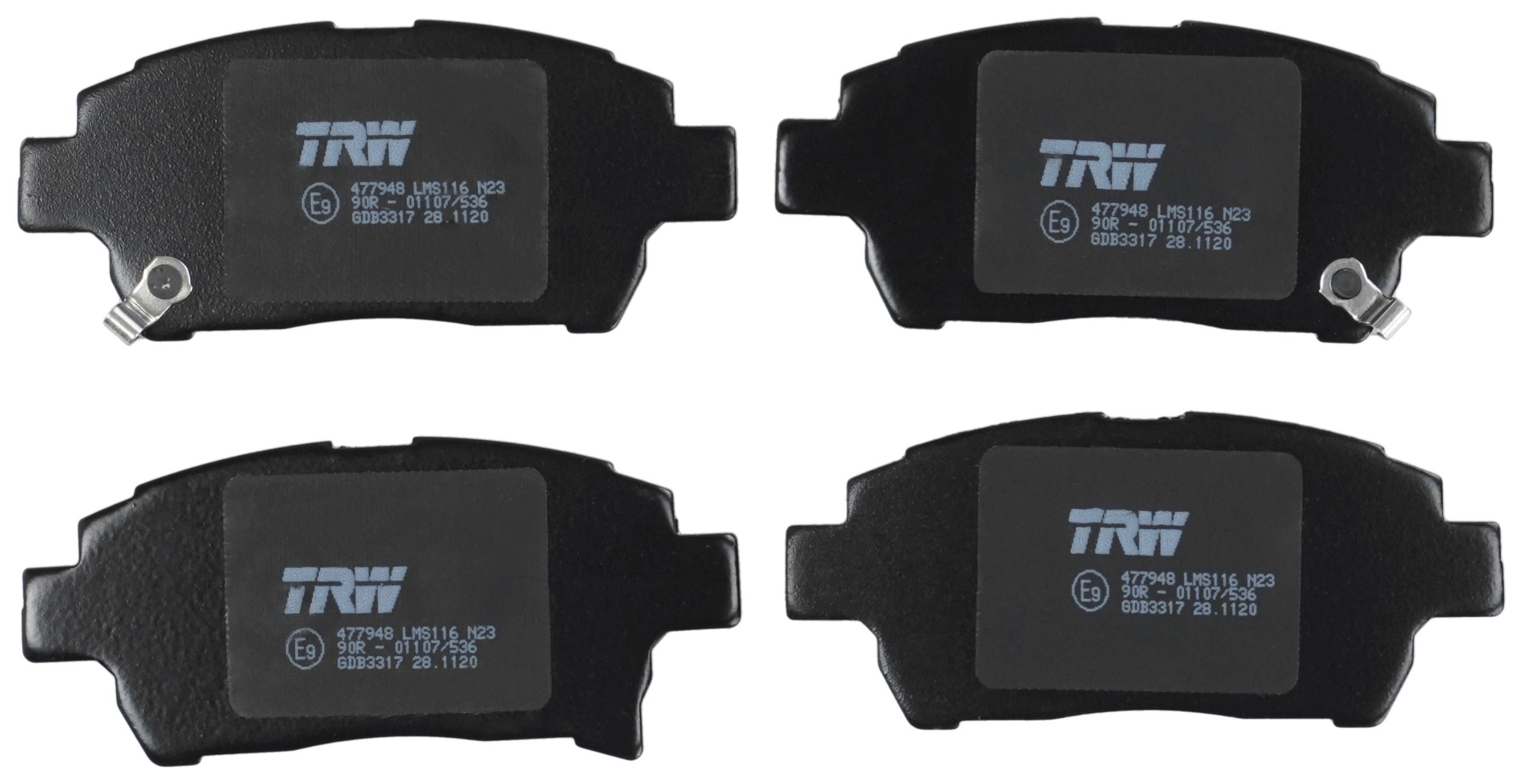 TRW DISC BRAKE PADS - TecDoc 2