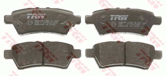 TRW DISC BRAKE PADS - TecDoc 2