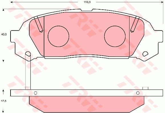 TRW DISC BRAKE PADS - TecDoc Only