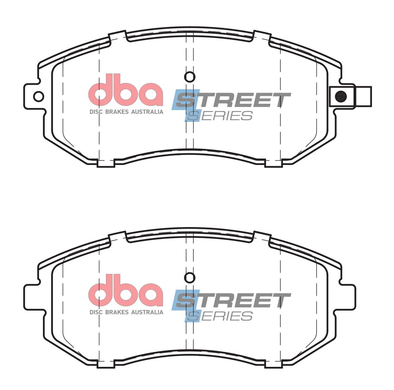 DBA SS STREET SERIES BRAKE PADS [ Subaru 2001-2014 F ] - TecDoc Only