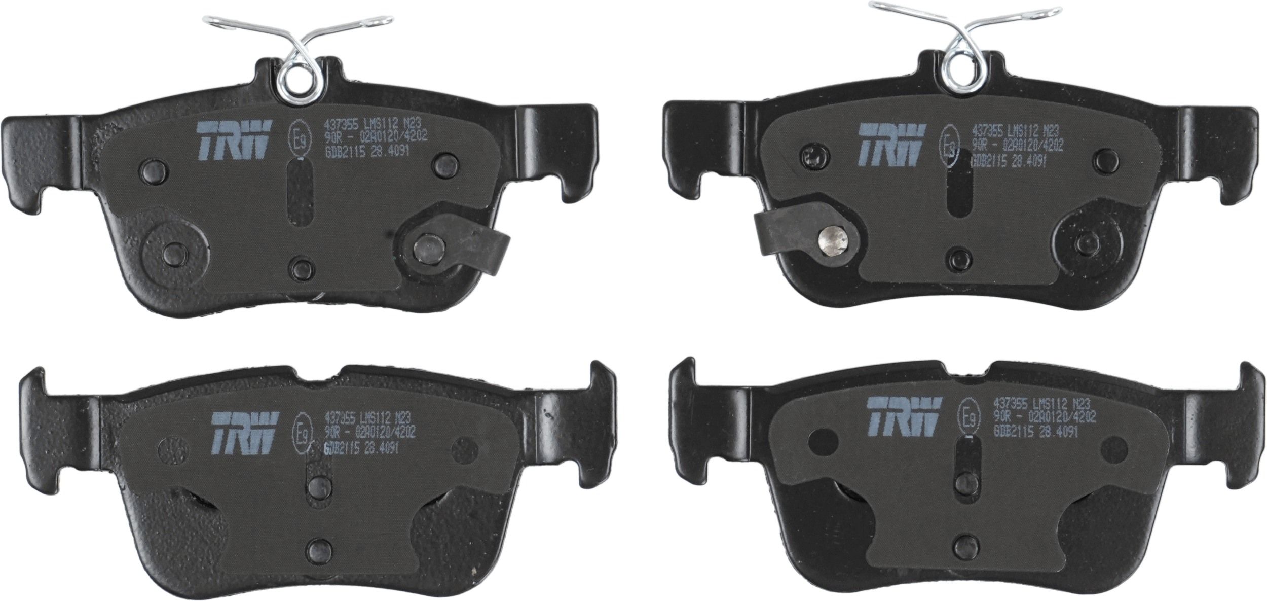 TRW DISC BRAKE PADS - TecDoc 2