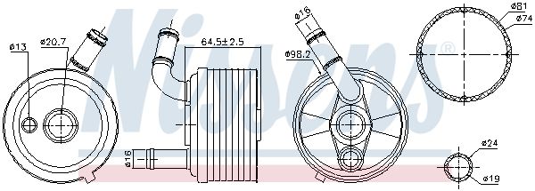 Ölkühler, Automatikgetriebe Ölkühler, Automatikgetriebe