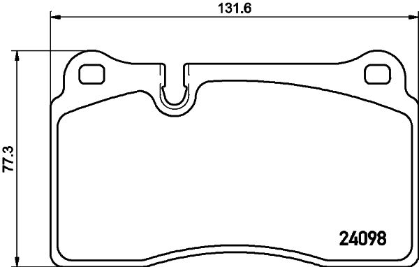 Brake Pad Set, disc brake 8DB 355 011-851