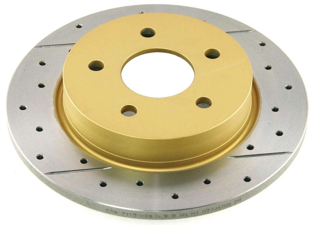 Street Gold Cross-drilled/slotted SLD[ Ford Focus 05-> R ] - TecDoc Only