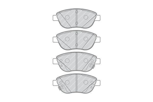 Brake Pad Set, disc brake FDB4458