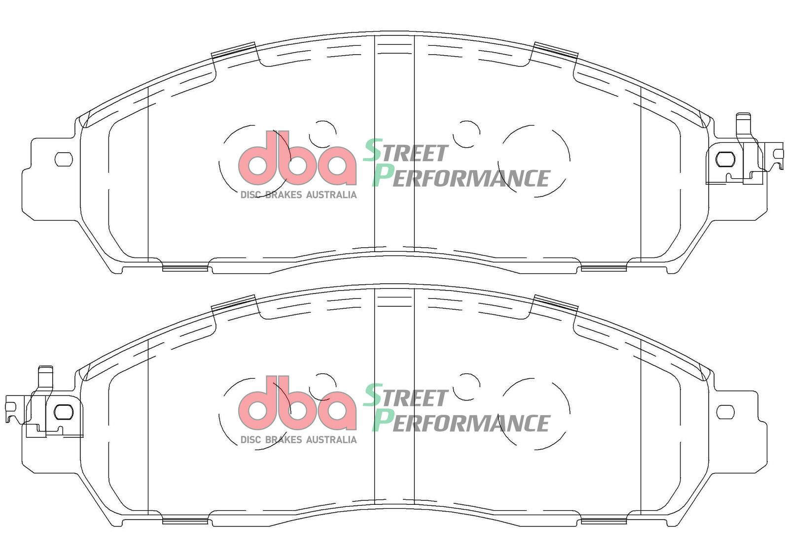 DBA SP PERFORMANCE BRAKE PADS [ Nissan NP 300 5/2015-on F ] - TecDoc Only