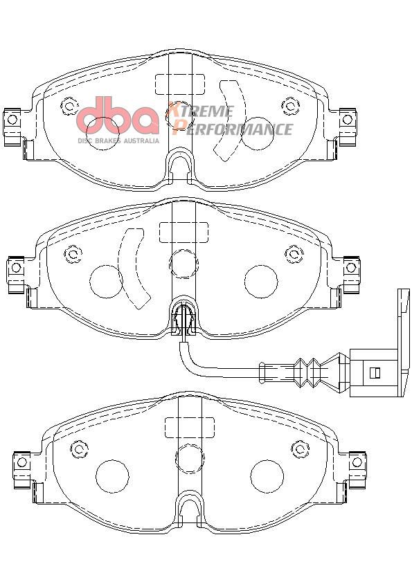 DBA XP PERFORMANCE BRAKE PADS [ VW Golf MK7 F ] - TecDoc Only