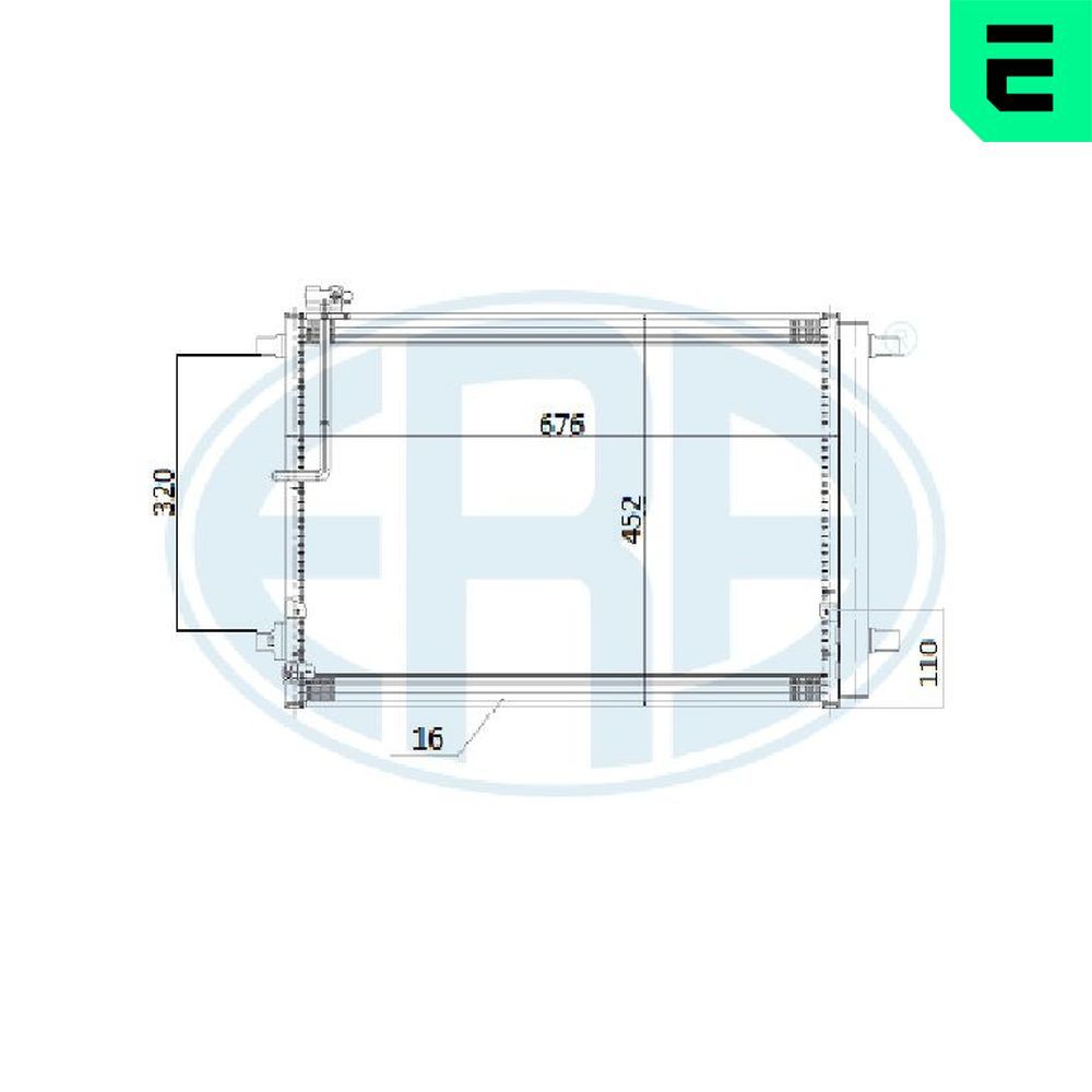 ERA 667265 - Kondensator, Klimaanlage