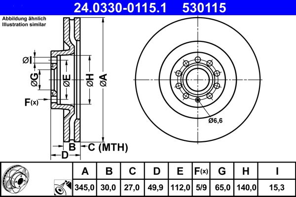 Brake Disc 24.0330-0115.1